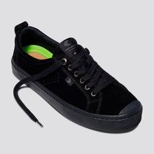 Load image into Gallery viewer, OCA Low All Black Suede Sneaker Women