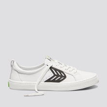 Load image into Gallery viewer, CATIBA Low Off White Leather Black Logo Sneaker Men
