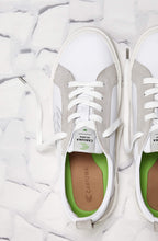 Load image into Gallery viewer, CATIBA Low Off White Leather Ice Suede Accents Sneaker Women