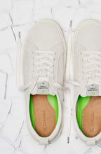 Load image into Gallery viewer, CATIBA Low Off White Suede Ivory Logo Sneaker Women