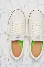 Load image into Gallery viewer, OCA Low Stripe White Canvas Sneaker Women