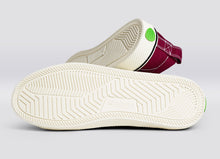 Load image into Gallery viewer, OCA Low Stripe Burgundy Red Canvas Sneaker Women