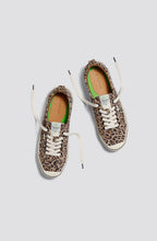 Load image into Gallery viewer, OCA Low Stripe Leopard Print Suede Sneaker Women