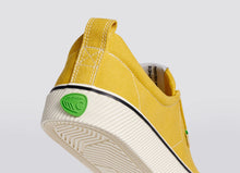 Load image into Gallery viewer, OCA Low Stripe Spice Yellow Canvas Contrast Thread Sneaker Women