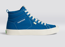 Load image into Gallery viewer, OCA High Pantone Classic Blue Canvas Contrast Thread Sneaker Men