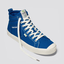 Load image into Gallery viewer, OCA High Pantone Classic Blue Canvas Contrast Thread Sneaker Men