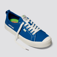 Load image into Gallery viewer, OCA Low Pantone Classic Blue Canvas Contrast Thread Sneaker Women