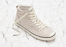 Load image into Gallery viewer, OCA High Stripe Off White Suede Sneaker Women