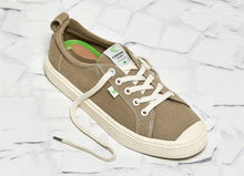 Load image into Gallery viewer, OCA Low Washed Burn Sand Canvas Contrast Thread Sneaker Women
