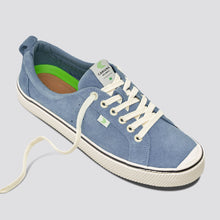 Load image into Gallery viewer, OCA Low Stripe Blue Mirage Suede Sneaker Women