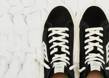 Load image into Gallery viewer, CATIBA High Black Suede Ivory Logo Sneaker Men