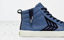 Load image into Gallery viewer, CATIBA High Cloud Blue Premium Leather Navy Logo Sneaker Men