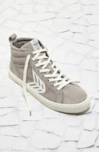 Load image into Gallery viewer, CATIBA High Cloud Grey Suede Ivory Logo Sneaker Women
