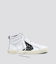 Load image into Gallery viewer, CATIBA High Off White Leather Black Logo Sneaker Men
