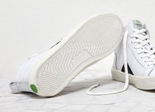 Load image into Gallery viewer, CATIBA High Off White Leather Black Logo Sneaker Women
