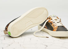 Load image into Gallery viewer, CATIBA Low Black/Leopard Premium Leather Sneaker Women
