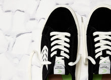 Load image into Gallery viewer, CATIBA Low Black Suede Ivory Logo Sneaker Women