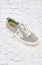 Load image into Gallery viewer, CATIBA Low Cloud Grey Suede Ivory Logo Sneaker Men