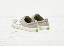 Load image into Gallery viewer, CATIBA Low Cloud Grey Suede Ivory Logo Sneaker Men