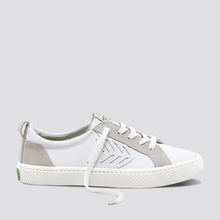 Load image into Gallery viewer, CATIBA Low Off White Leather Ice Suede Accents Sneaker Women