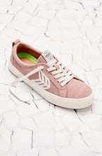 Load image into Gallery viewer, CATIBA Low Rose Suede Ivory Logo Sneaker Men