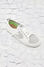 Load image into Gallery viewer, CATIBA Low Off White Canvas Ice Suede Accents Sneaker Women
