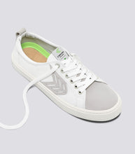 Load image into Gallery viewer, CATIBA Low Off White Canvas Ice Suede Accents Sneaker Men