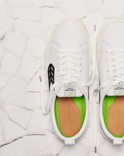 Load image into Gallery viewer, CATIBA Low Off White Leather Black Logo Sneaker Women