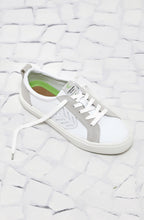 Load image into Gallery viewer, CATIBA Low Off White Leather Ice Suede Accents Sneaker Men