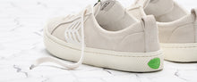 Load image into Gallery viewer, CATIBA Low Off White Suede Ivory Logo Sneaker Men