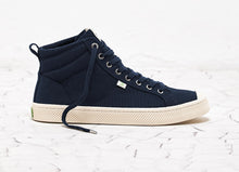 Load image into Gallery viewer, OCA High Navy Canvas Sneaker Women