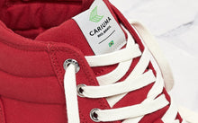 Load image into Gallery viewer, OCA High Red Canvas Sneaker Women