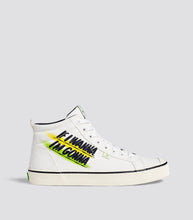 Load image into Gallery viewer, OCA High Stripe Off White Baron Von Fancy Canvas Sneaker Women