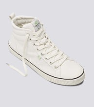 Load image into Gallery viewer, OCA High Stripe White Canvas Sneaker Women