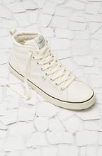 Load image into Gallery viewer, OCA High Stripe White Canvas Sneaker Women