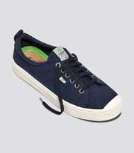 Load image into Gallery viewer, OCA Low Navy Canvas Sneaker Women