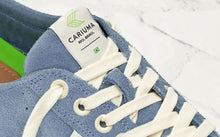Load image into Gallery viewer, OCA Low Stripe Blue Mirage Suede Sneaker Men