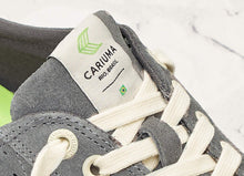 Load image into Gallery viewer, OCA Low Stripe Charcoal Grey Suede Sneaker Men