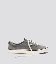 Load image into Gallery viewer, OCA Low Stripe Charcoal Grey Suede Sneaker Men