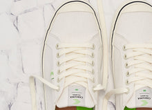 Load image into Gallery viewer, OCA Low Stripe White Canvas Sneaker Women