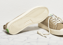 Load image into Gallery viewer, OCA Low Washed Burn Sand Canvas Contrast Thread Sneaker Women