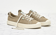 Load image into Gallery viewer, OCA Low Washed Burn Sand Canvas Contrast Thread Sneaker Women