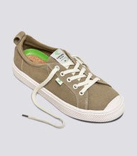 Load image into Gallery viewer, OCA Low Washed Burn Sand Canvas Contrast Thread Sneaker Women
