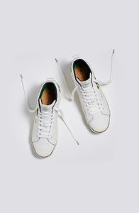 OCA High Stripe Off White Baron Von Fancy Canvas Sneaker Men