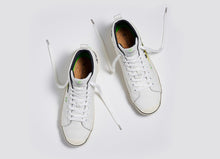 Load image into Gallery viewer, OCA High Stripe Off White Baron Von Fancy Canvas Sneaker Men
