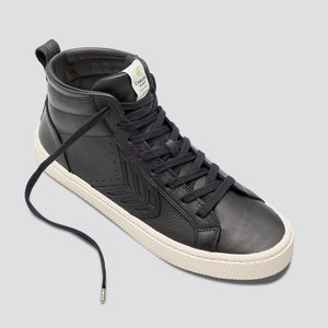 CATIBA High Black Premium Leather Sneaker Women