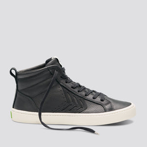 CATIBA High Black Premium Leather Sneaker Men