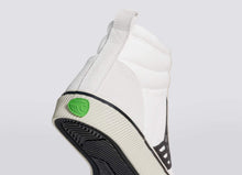 Load image into Gallery viewer, CATIBA High Stripe Off White Suede and Canvas Black Logo Sneaker Women
