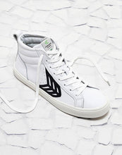 Load image into Gallery viewer, CATIBA High Off White Leather Black Logo Sneaker Women

