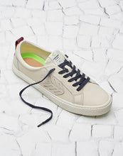 Load image into Gallery viewer, CATIBA Low Beige/Burgundy Premium Leather Sneaker Women

